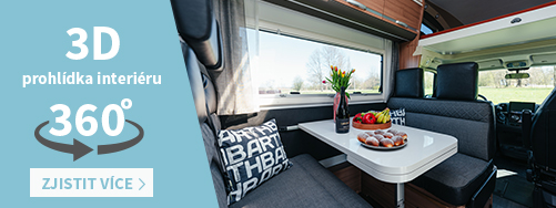 Obytný vůz Adria Coral XL Axess 600 - virtuální prohlídka interiéru